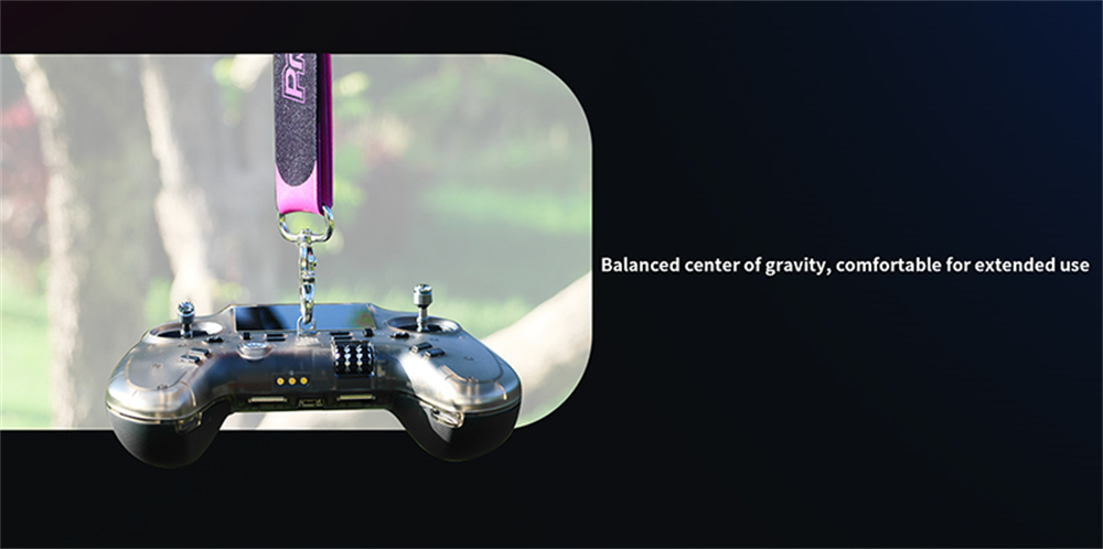 Flysky ProArt PA01 2.4GHz 18CH AFHDS 3/ELRS Built-in 500mW Hall Gimbal EdgeTX Raido Controller 2.4-Inch Full-view Color IPS Display for FPV Drone RC Car Boat Airplane