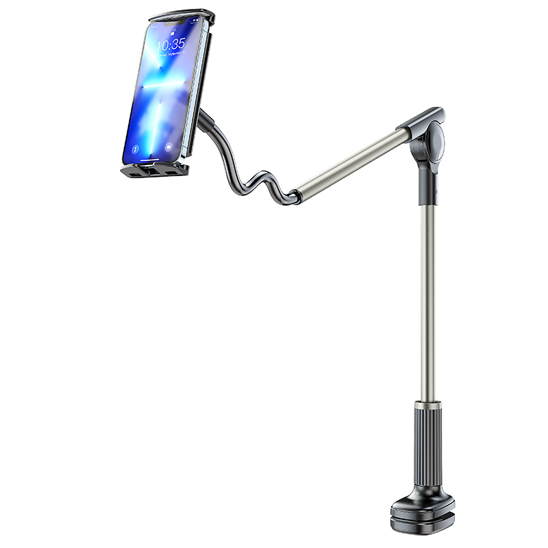 HOCO PH47 Double Axis Tablet Lazy Stand 360° Rotation Free Angle Adjustment Anti-slip Bracket Holder Suitable for 4.5-10.5 inches Mobile Devices