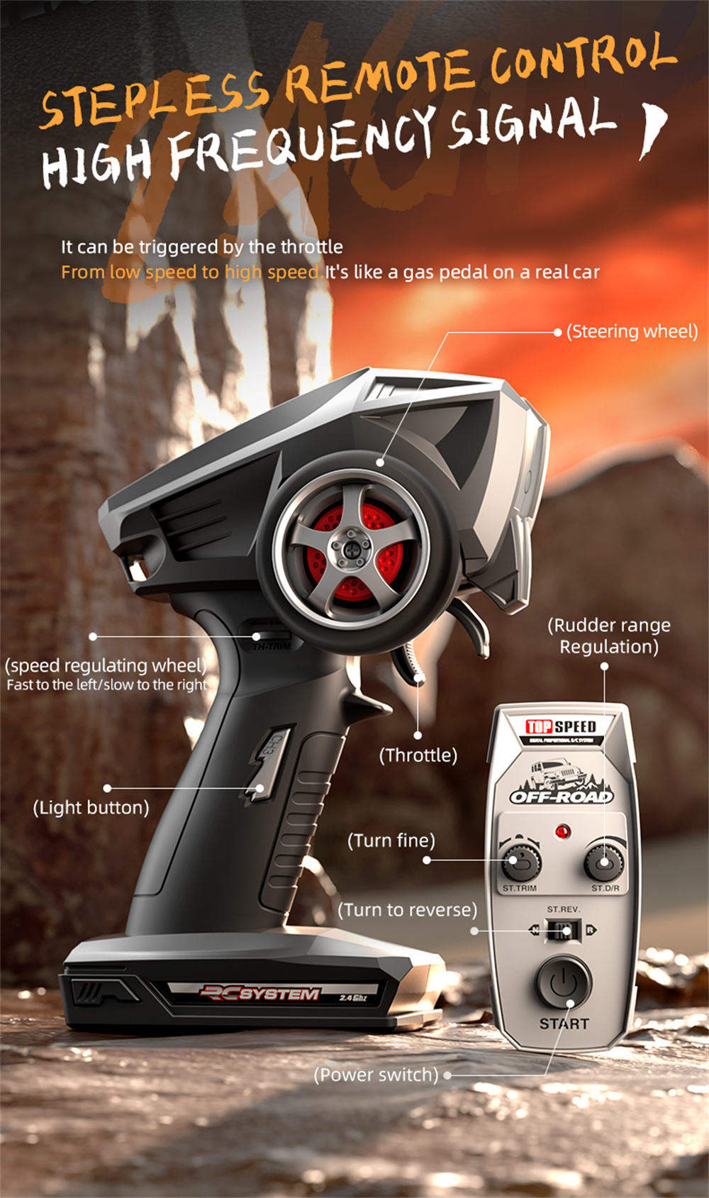 SCY & THE LINK 18102 1/18 2.4G 4WD High Speed RC Car Vehicle Models Full Proportional Control W/ Light