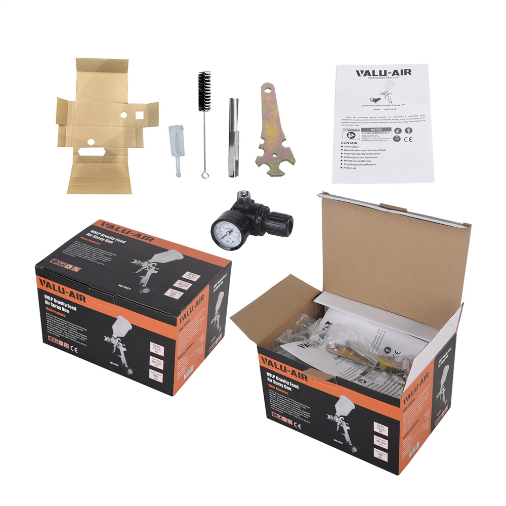 Gravity Spray Gun 2-3.5bar 600cc  High-Performance Gravity Feed Spray Gun Φ1.4mm Standard Nozzle Φ1.4-Φ1.7 & Φ2.0mm Lightweight and Versatile for DIY and Professional Use