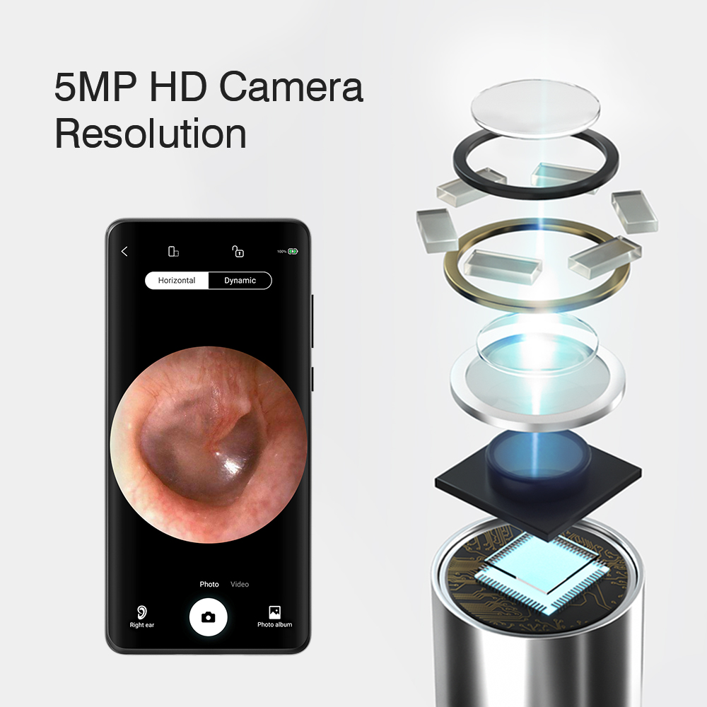 Smart 5MP Ear Wax Removal Cleaning Otoscope Camera HD Y8 Endoscope 3.9mm Wi-Fi Compatible With IOS Android