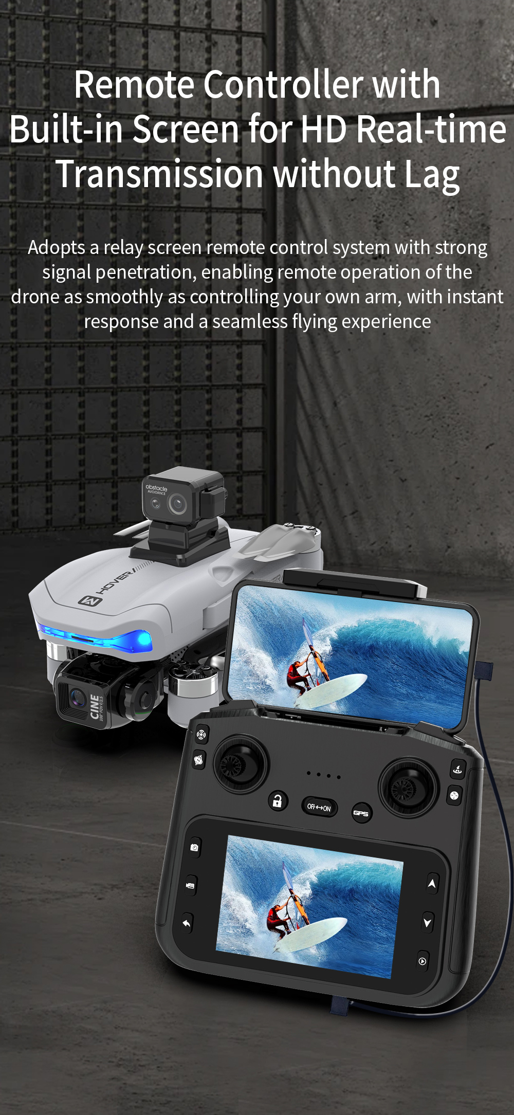 JJRC X40 PRO GPS 5G Digital FPV with 5.6inch LCD Screen Controller 1080P HD Dual Camera 3-Axis EIS Gimbal 360° Obstacle Avoidance 248g Brushless Foldable RC Drone Quadcopter RTF