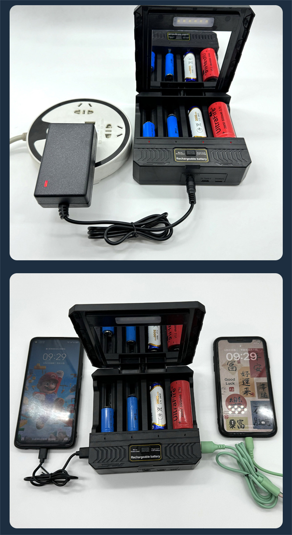 Portable Power Bank MS-TYN84 Solar Smart Charger Type-C 4 Slot