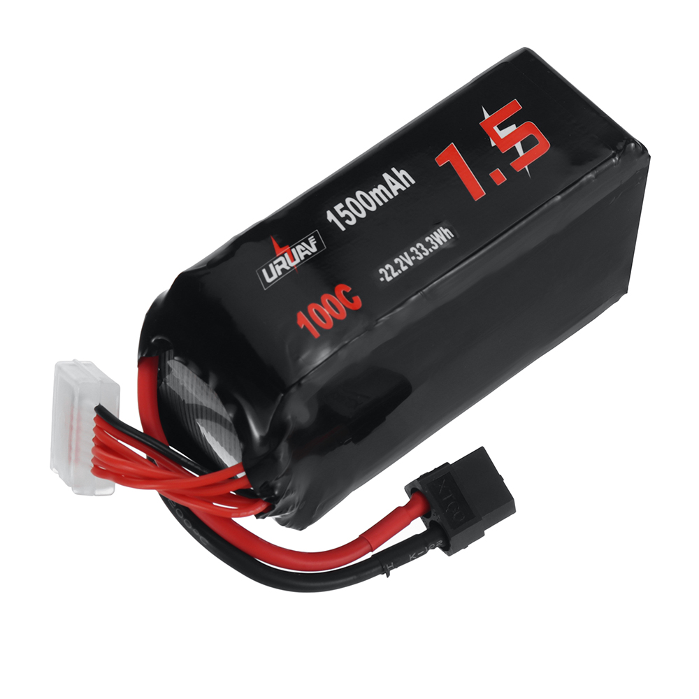 URUAV 22.2V 1500mAh 100C 6S LiPo Battery XT60 Plug for RC Drone