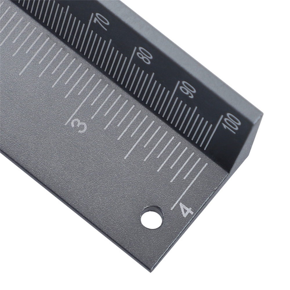 RUITOOL Aluminum Alloy Drill Bit Depth Stop Collar Locator Woodworking Gauge with Magnetic Strip for Measuring Saw Blade Height and Locating Drill Bit Limit Rings English and Metric Units