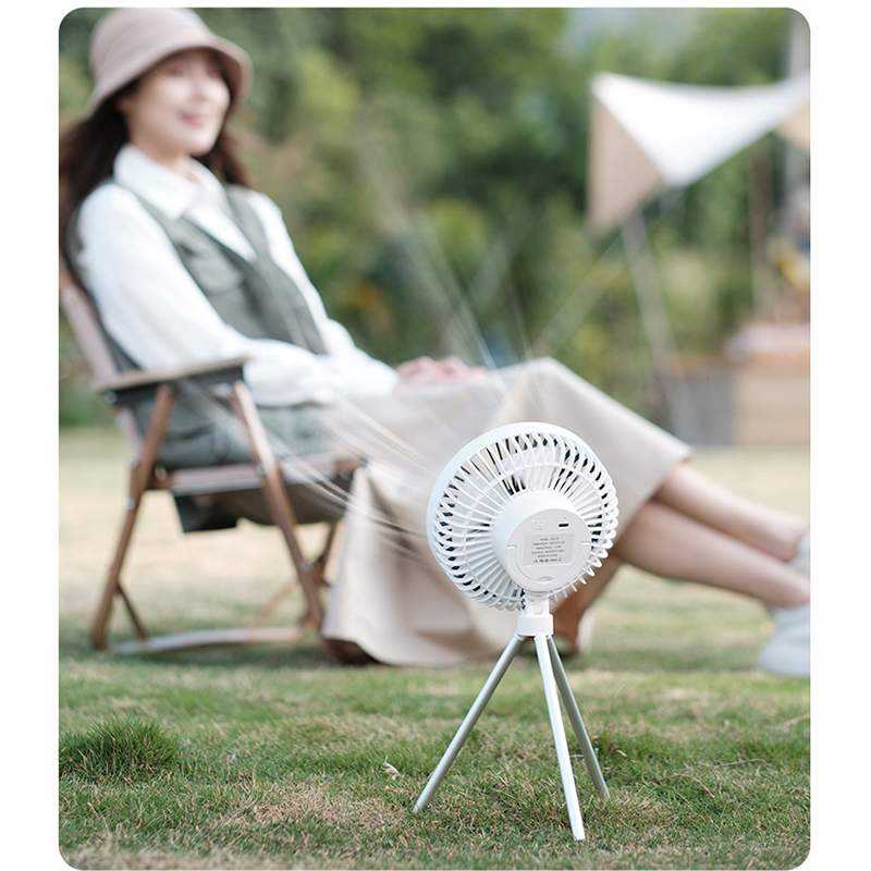 4000mAh Camping Fan Rechargeable Desktop Portable Circulator Wireless Ceiling Electric Fan