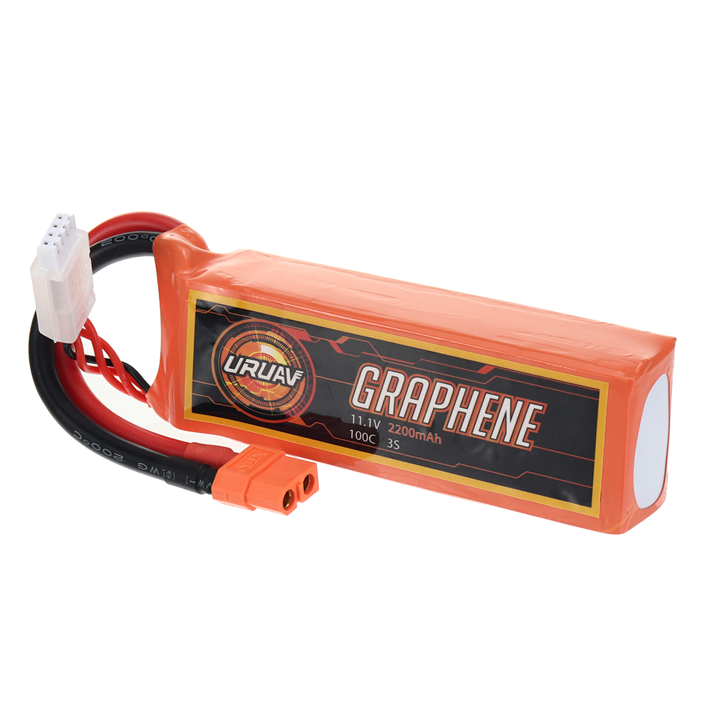 URUAV GRAPHENE 11.1V 2200mAh 100C 3S LiPo Battery XT60 Plug for RC Drone