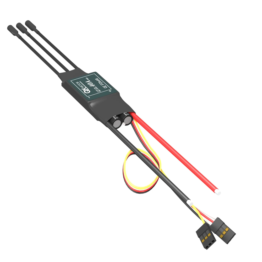 QX-Motor 40A Brushless ESC 2-6S No BEC / 3-4S With 5V 5A BEC for RC Airplane Fixed Wing