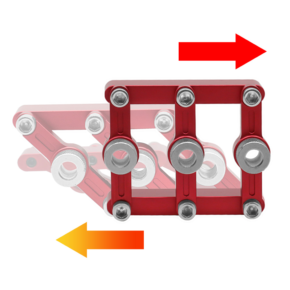 Self Centering Dowelling Jig Woodworking Joinery Hole Drill Guide Wood Dowel Hole Positioner Locator with 3-10mm Drill Sleeves