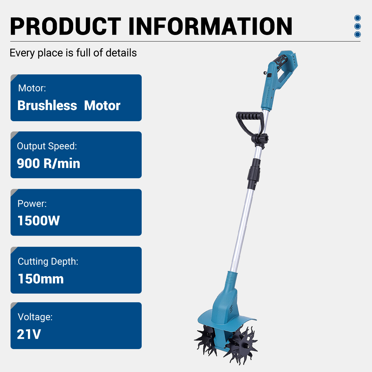 Новый электрический культиватор Drillpro — больше никаких копаний и рыхлений 4 Две батареи емкостью 3.0 Ач, входящие в комплектацию электрического культиватора Drillpro.