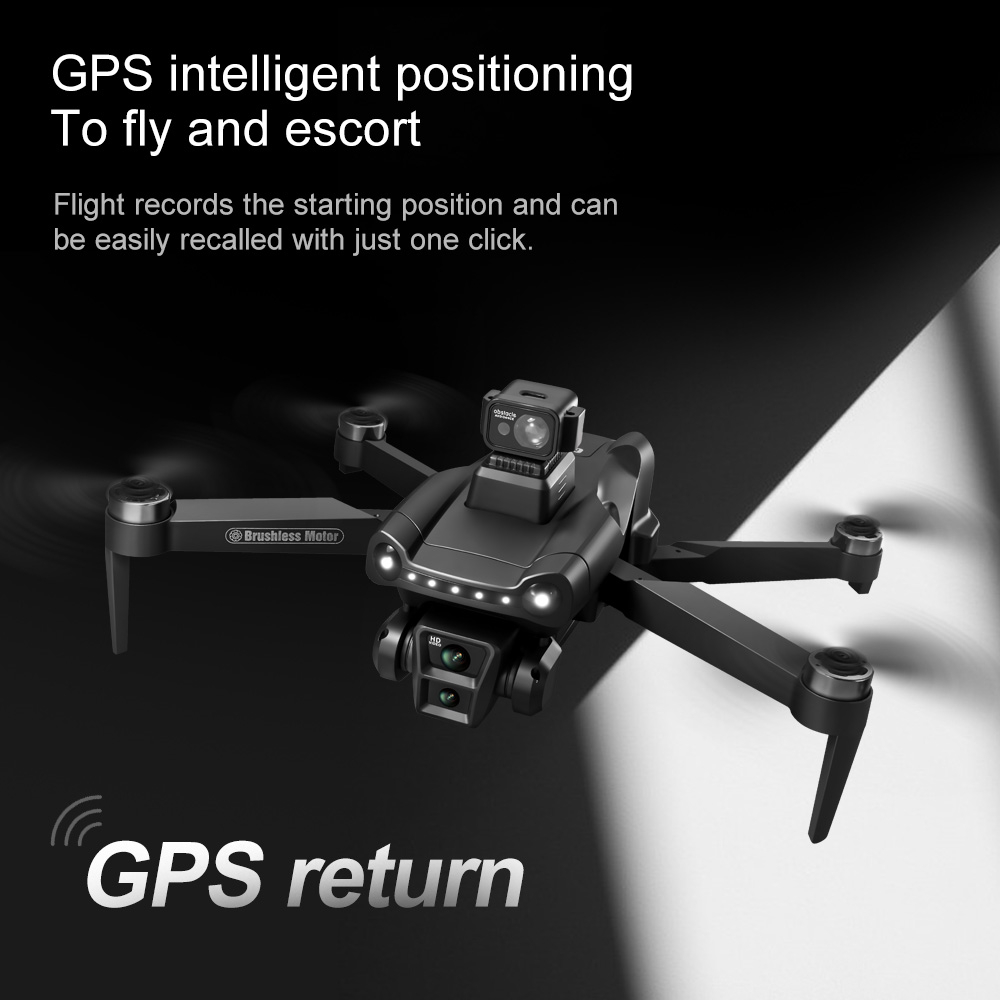 WLRC V198 PRO MAX GPS 5G WiFi FPV with 1080P HD Dual Camera Servo Gimbal 360° Obstacle Avoidance Optical Flow Hover Brushless Foldable RC Drone Quadcopter RTF