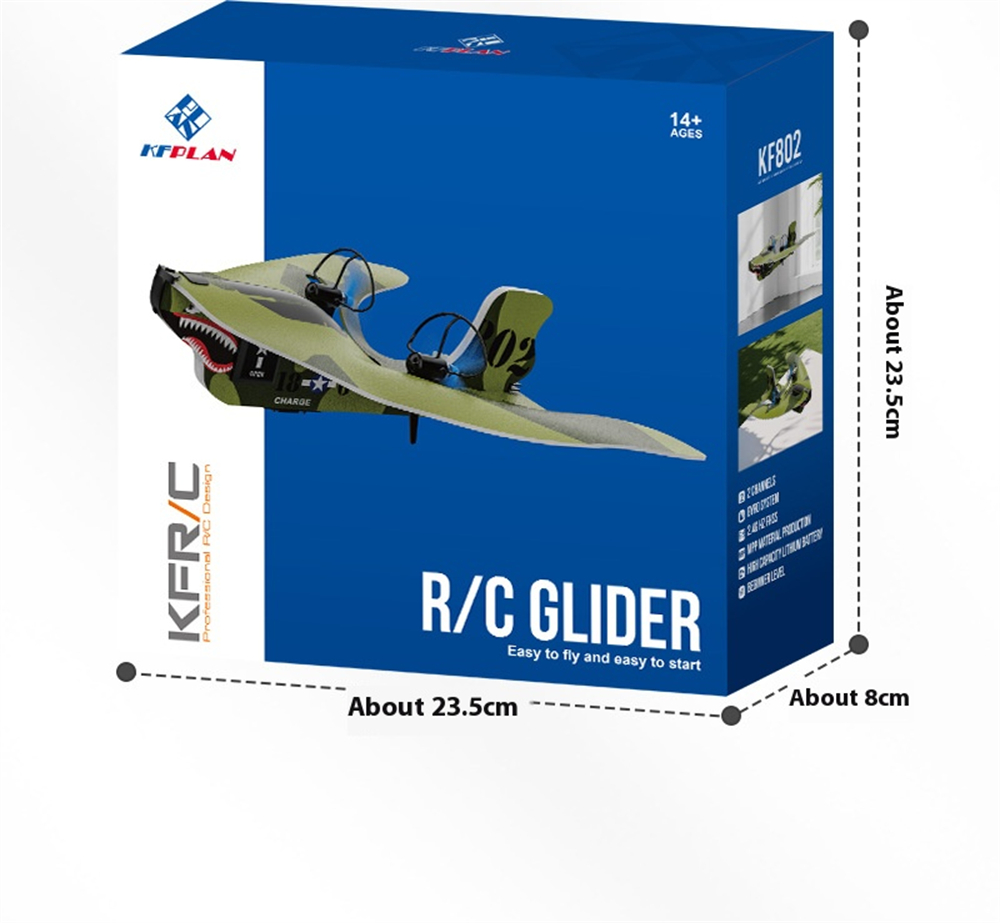 KF802 2.4GHz 4CH 220mm Wingspan Hand Throw Delta Glider Mini Indoor & Outdoor RC Airplane RTF for Beginner Children Toys