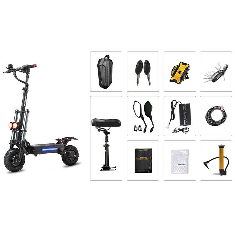 [US DIRECT] Teewing X5 38Ah 60V 5600W 11 Inch Electric Scooter 85KM Range 200KG Max Load