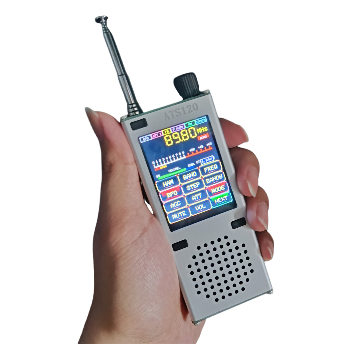 ATS120 SI4732 ESP32 Bluetooth SSB FM 64-108MHz AM LSB USB All Band Radio Receiver + 2.4 inch TouchLCD