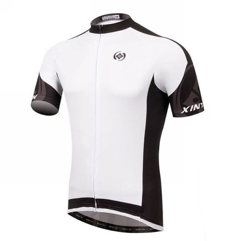 XINTOWN Bike Jersey Bib Sets White Black Summer Ropa Ciclismo Cycling Top Bottom Men Riding Bicycle Clothing Suits