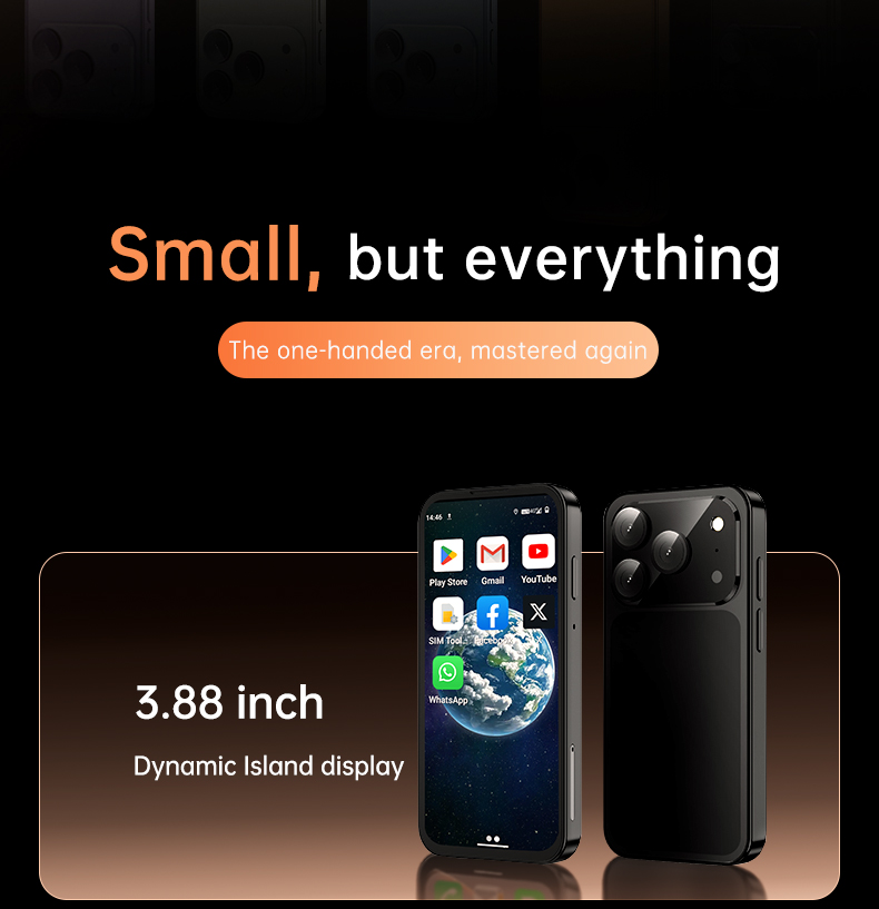 SOYES XS19 Pro Mini 3.88インチ Android 12.0 3GB RAM 64GB ROM