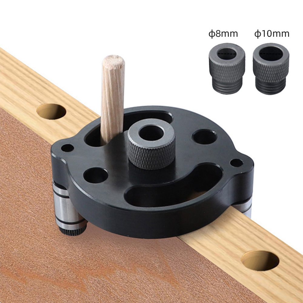 Ganwei Precision Single Hole Positioning Puncher Versatile Woodworking Tool with 6mm 8mm 10mm Drill Bit Set Adaptive Center Punching Essential for DIY Crafts and Professional Woodworking