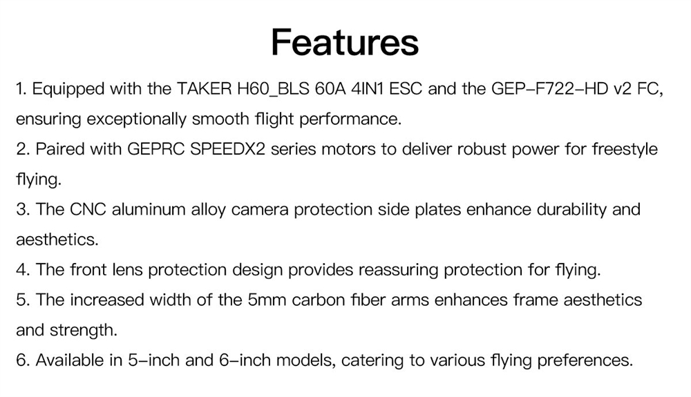 GEPRC Vapor X5 Analog 230mm 5 Inch 6S GPS Freestyle FPV Racing Drone PNP BNF with ELRS 2.4G TBS NanoRX MATEN 5.8G 1.6W VTX