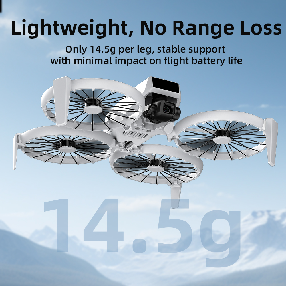 BRDRC Extended Heightening Landing Gear Legs Protector Support for DJI FLIP RC Drone Quadcopter