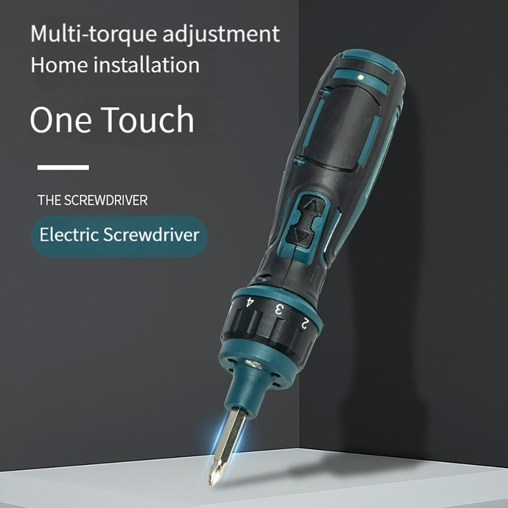 11PCS 200r/min Household Ratchet Screwdriver Cordless Electric Screwdriver 3.6V 1300mAh Li-ion Battery Rechargeable Manual Mini Drill