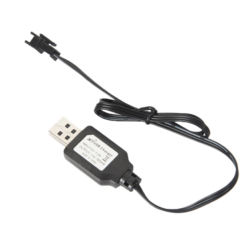 LDRC A86 A86P 1/18 RC Car Spare 7.4V Battery Charging Cable USB Charger LA0002 Drift Vehicles Models Parts Accessories