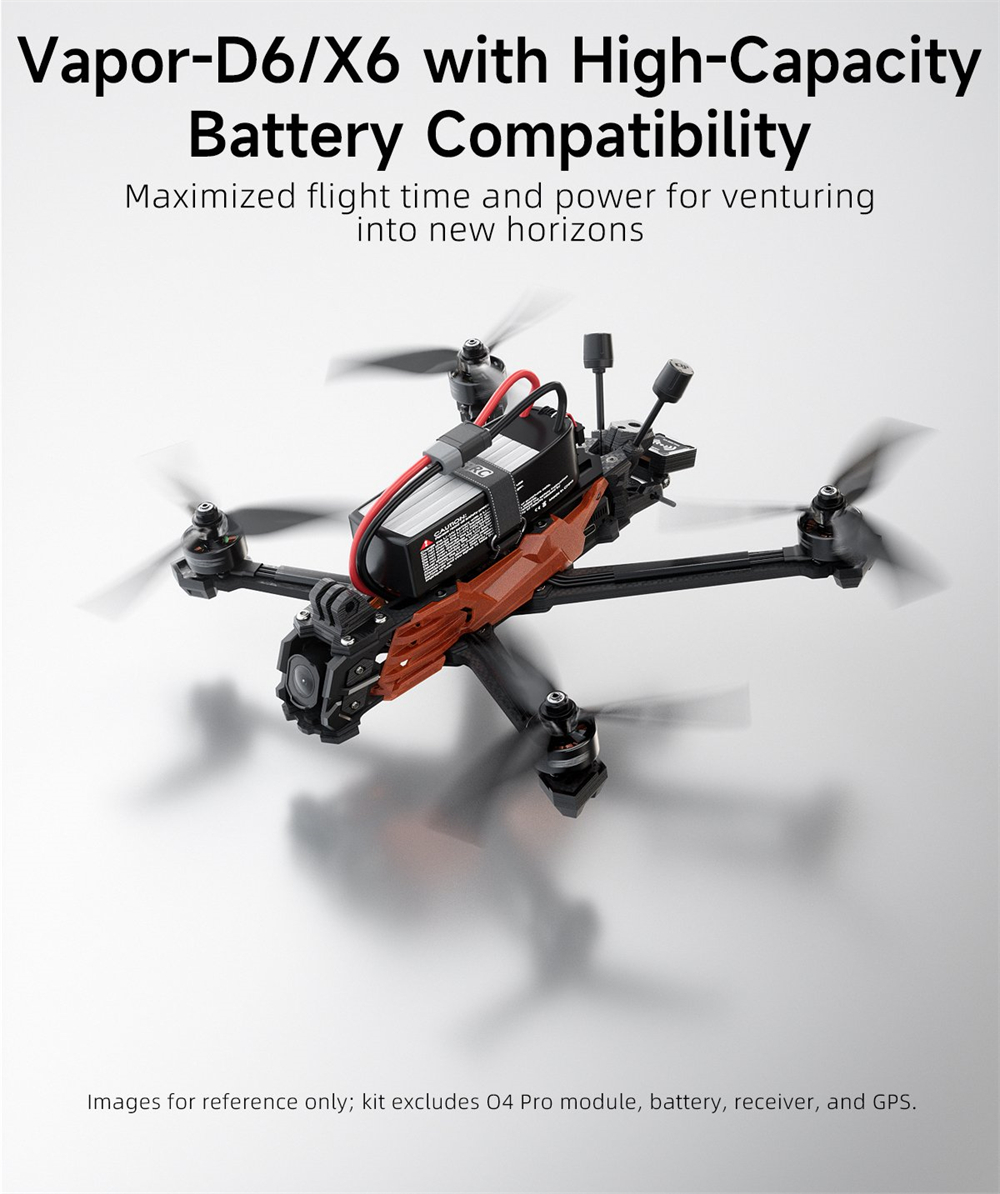 GEPRC Vapor D5 238mm 5 Inch 6S Freestyle RC WTFPV Drone PNP NO VTX NO Camera Compatible with DJI O4 Pro Air Unit