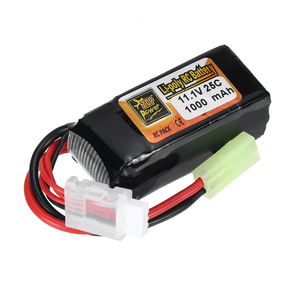ZOP Power 3S 11.1V 1000mAh 25C LiPo Battery T Plug for RC Car FPV Racing Drone Airplane Helicopter