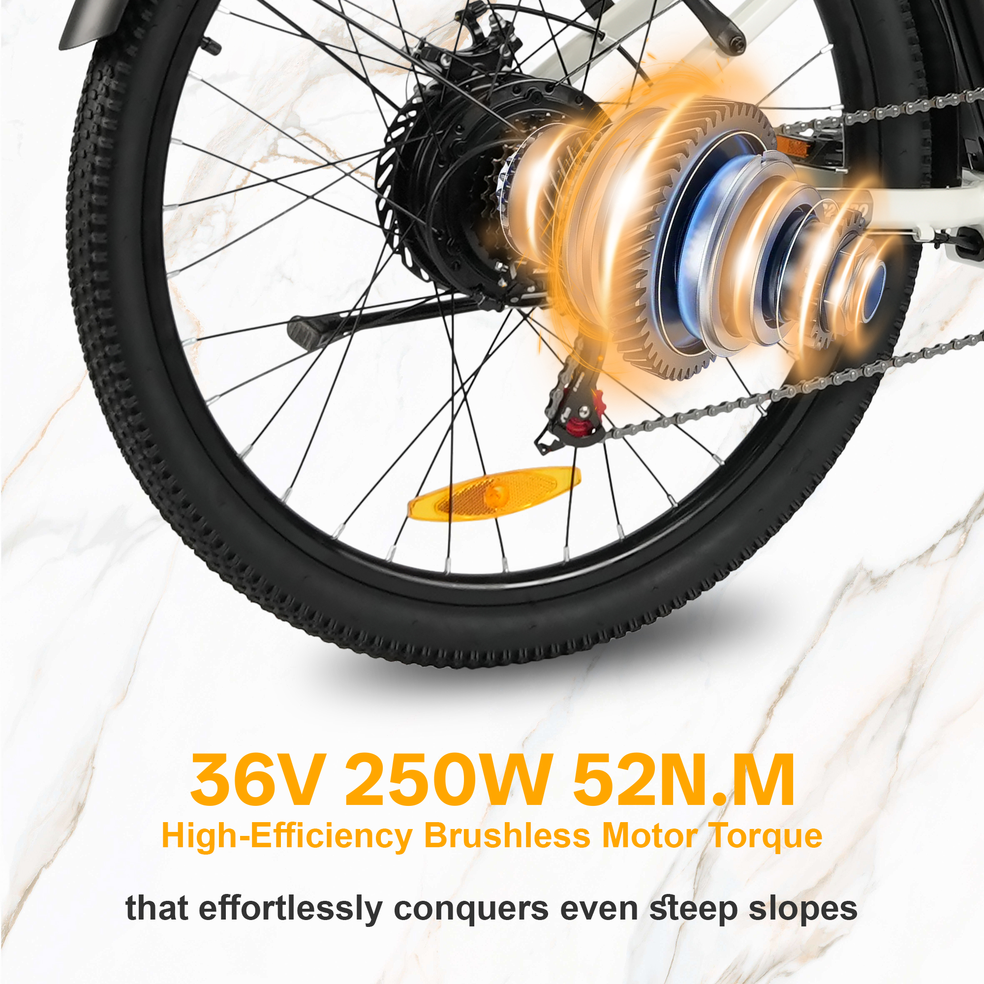 EU DIREKT] TTGO C2 PRO Elcykel 36V 18Ah 250W Motor 26-tums Däck 