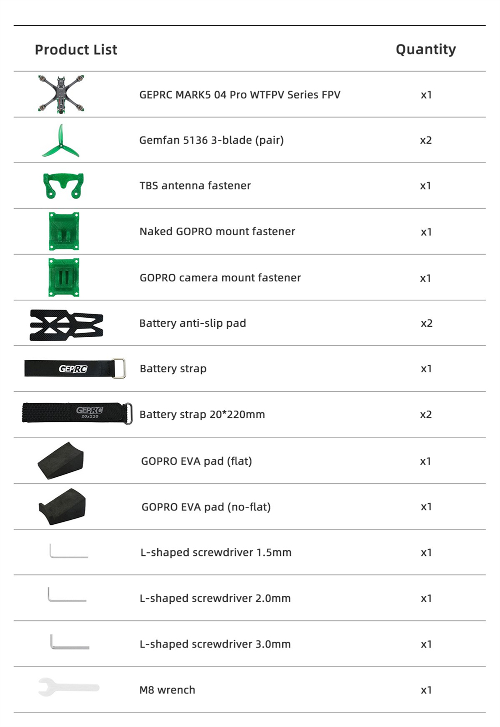 GEPRC MARK5 230mm 5 Inch 6S DC WTFPV Drone PNP BNF Compatible with DJI O4 Pro Air Unit Digital System