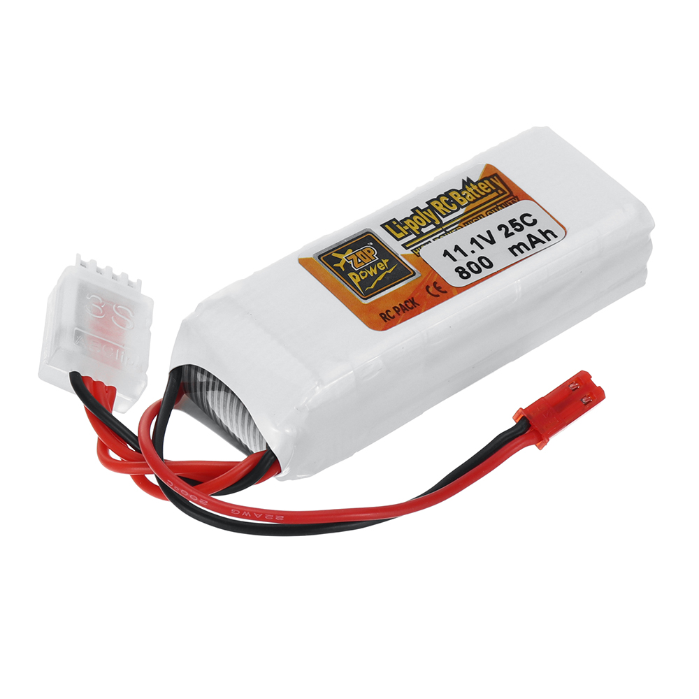 ZOP Power 11.1V 800mAh 25C 3S LiPo Battery JST Plug for RC Drone