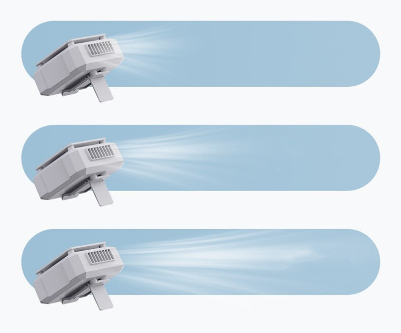 Outdoor Waist Fan Lighting USB Emergency Charging Large Wind Power Clip Type Hanging Neck Fan