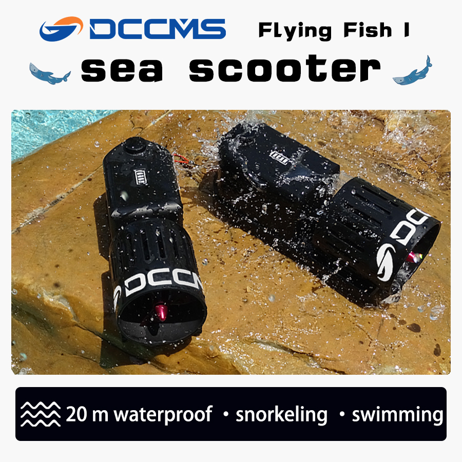 Sea Scooter DCCMS Underwater Scooter 65 Feet Waterproof 40 Minutes Range Diving Equipment Snorkeling Equipment Pool Swimming