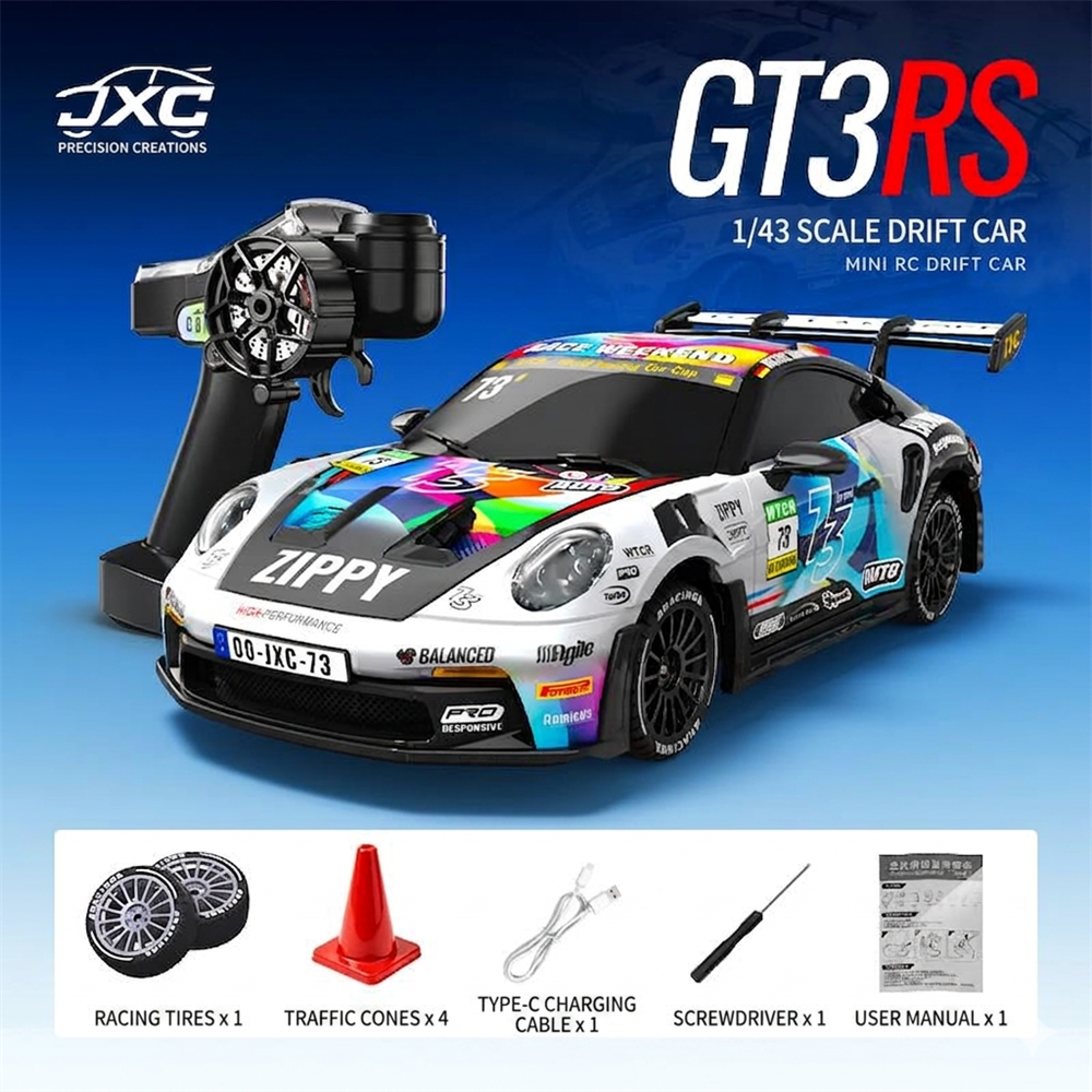 JXC PO4302 RTR 1/43 2.4G 4WD Drift RC Car with Gyro Full