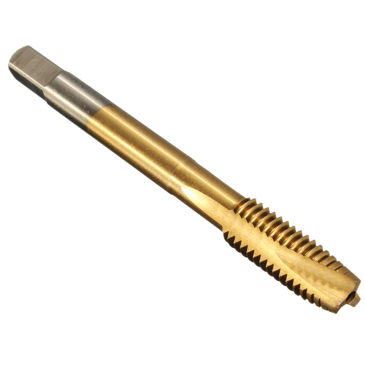 5pcs M3-M8 HSS Spiral Point Tap Straight Flute Metric Titanium Machine Screw Tap
