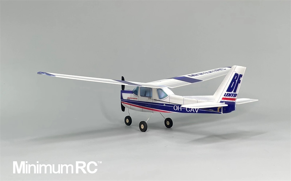 MinimumRC Cessna-152 Skyline Blue 360mm Wingspan 2.4GHz 3CH Gyro Stabilization Trainer RC Airplane KIT with Brushed Motor