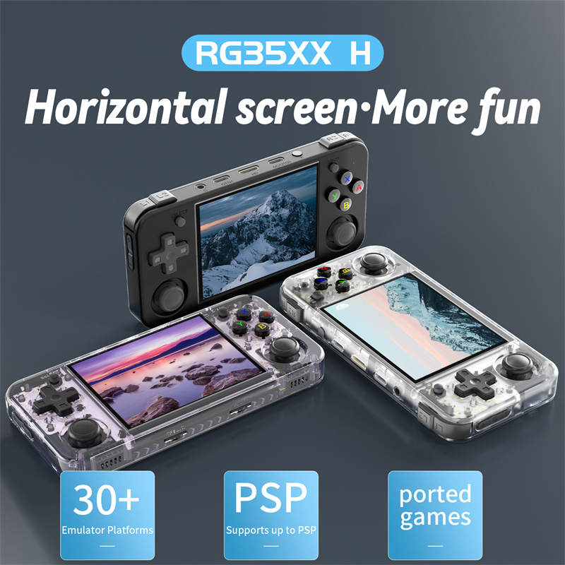 ANBERNIC RG35XX H 64G ハンドヘルドゲームコンソール 3.5インチ画面