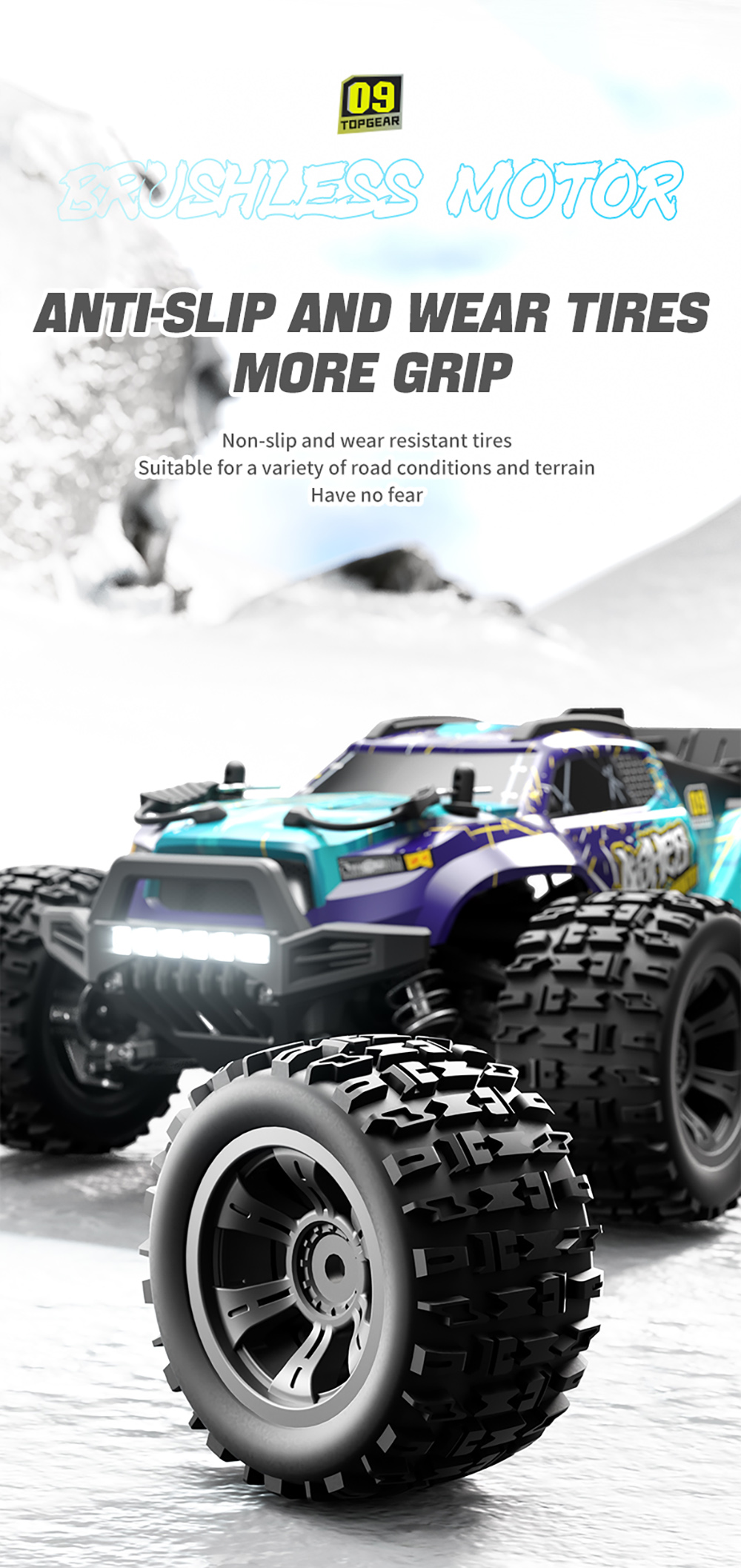 SCY 18101 1/18 2.4G 4WD High Speed RC Car Off-Road Truck Racing Model Full Proportional Control