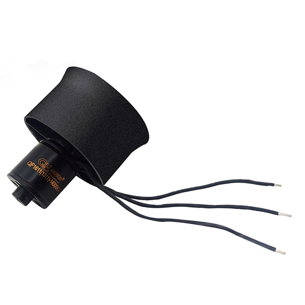 QX-MOTOR 30mm EDF 6-Blade Ducted Fan With QF1611-14000KV Brushless Motor 2-4S for RC Airplane
