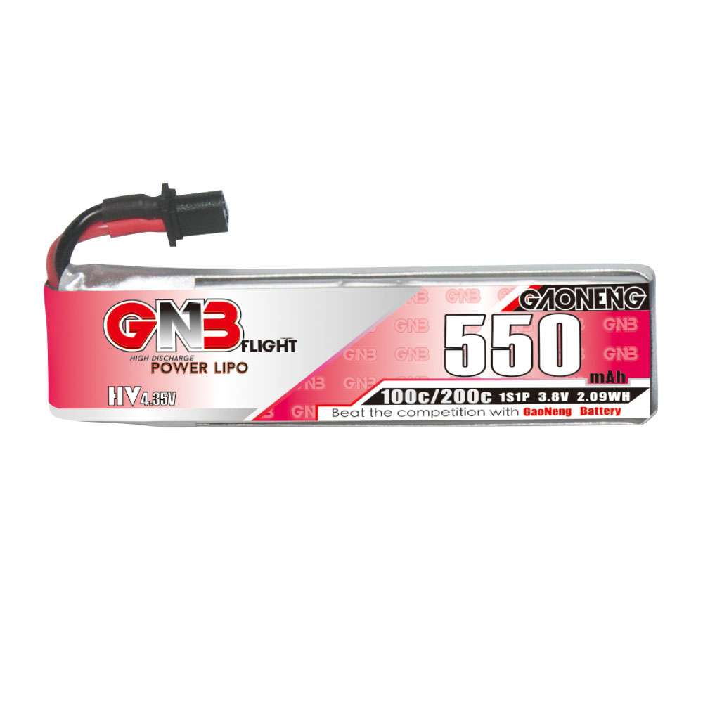 6Pcs Gaoneng 3.8V 550mAh 100C 1S LiHV Battery A30 Plug for Emax Tinyhawk S BetaFPV Beta75X