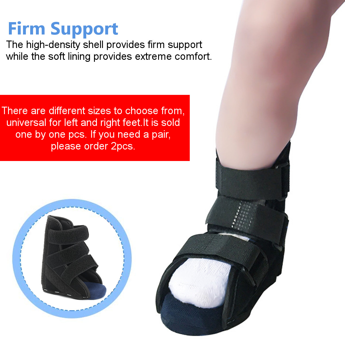 Medical Ankle Splint Boot Brace Support Tendinitis Plantar Fasciitis Heel Foot Splint For Child Kids