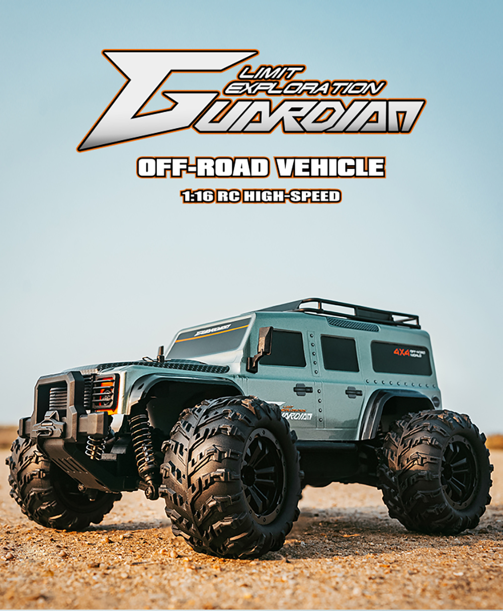 Funsky G2201 2.4G 1/16 4WD RC Car With LED Light High Speed Desert Truck Vehicle Models