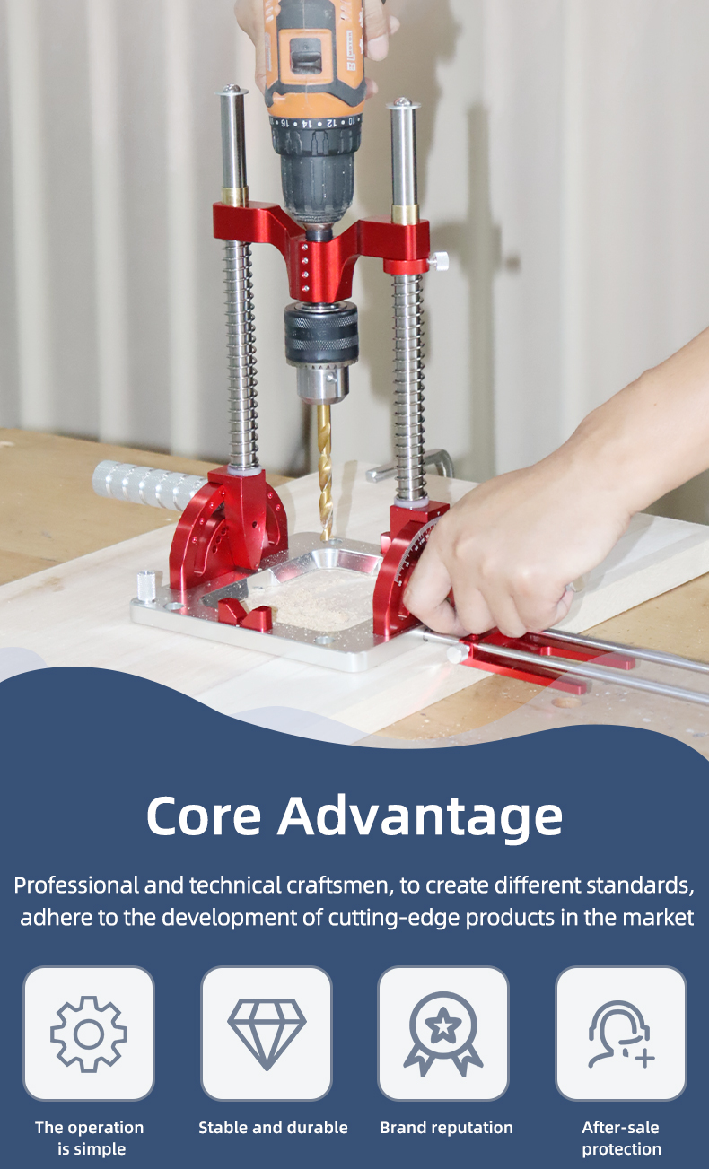 ENJOYWOOD Upgraded Version Precision Woodworking Multi-Angle Drill