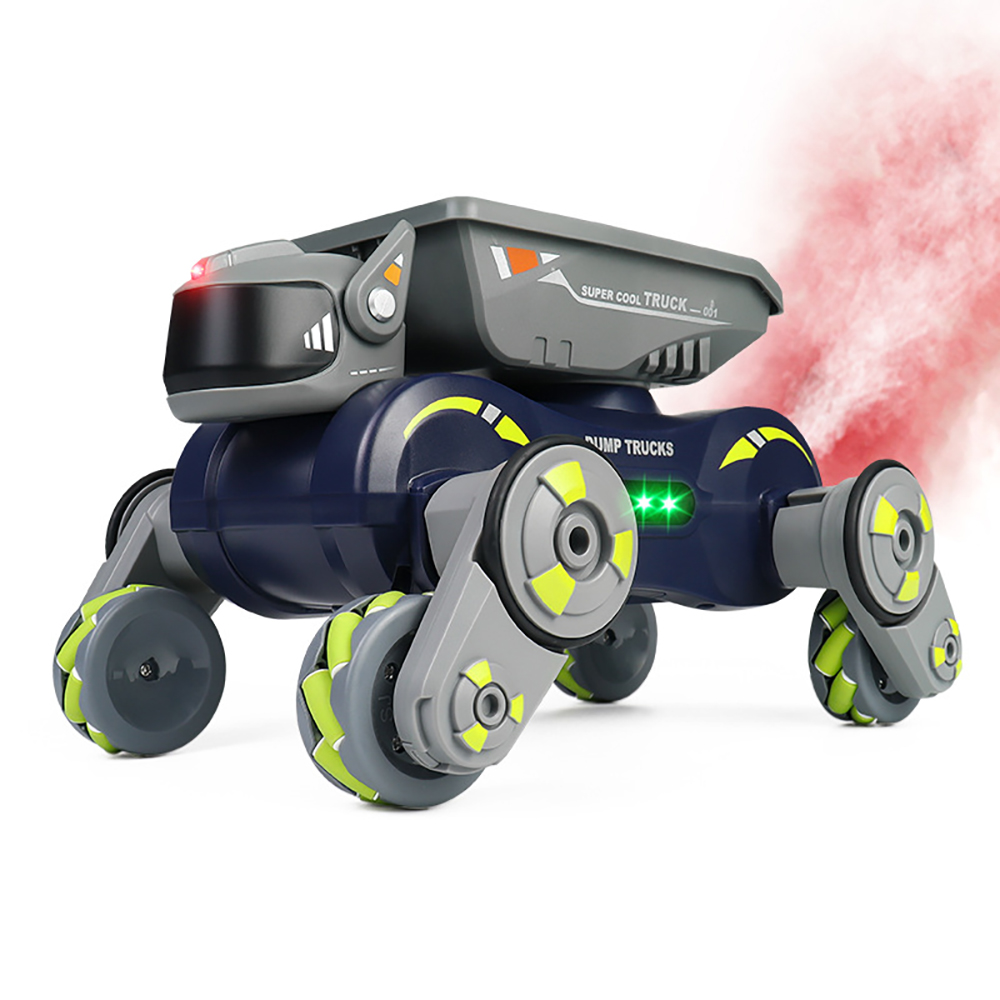 JC013P 2.4G 4WD RC Car Robot Dog Radio Gesture Induction Music Light Stunt Remote Control Car off-Road Control Boys Toys for Children Gifts