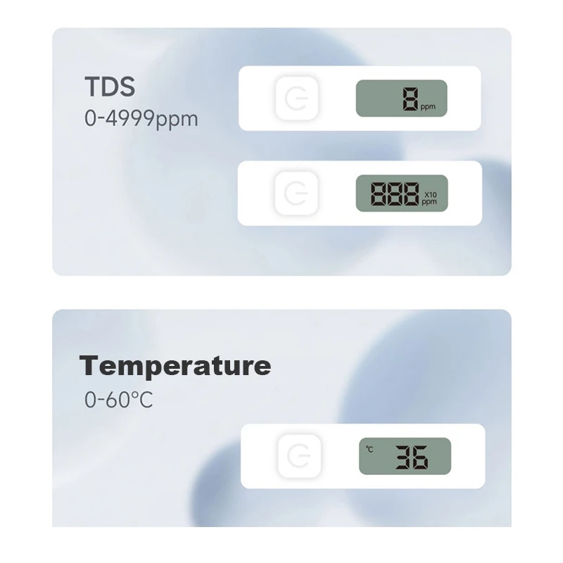 DUKA TDS PH Meter PH TDS EC Meter Range 0-4999ppm Temperature 0-80 centigrade Meter Digital Water Quality Monitor Tester