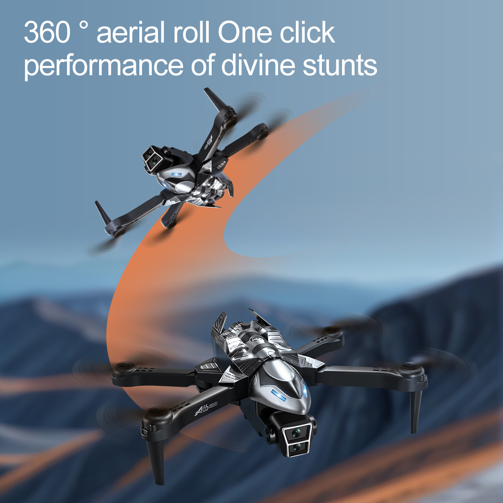 YCRC A66 WiFi FPV with HD Dual Camera 360° Obstacle Avoidance Optical Flow Positioning One-Key Spray Foldable RC Drone Quadcopter RTF