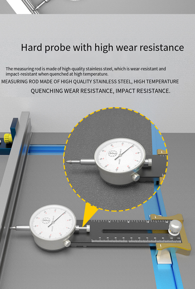 Aluminum Alloy Table saw Dial Gauge Corrector for Saw Table Saw Blade Parallelism Correction Woodworking Tool