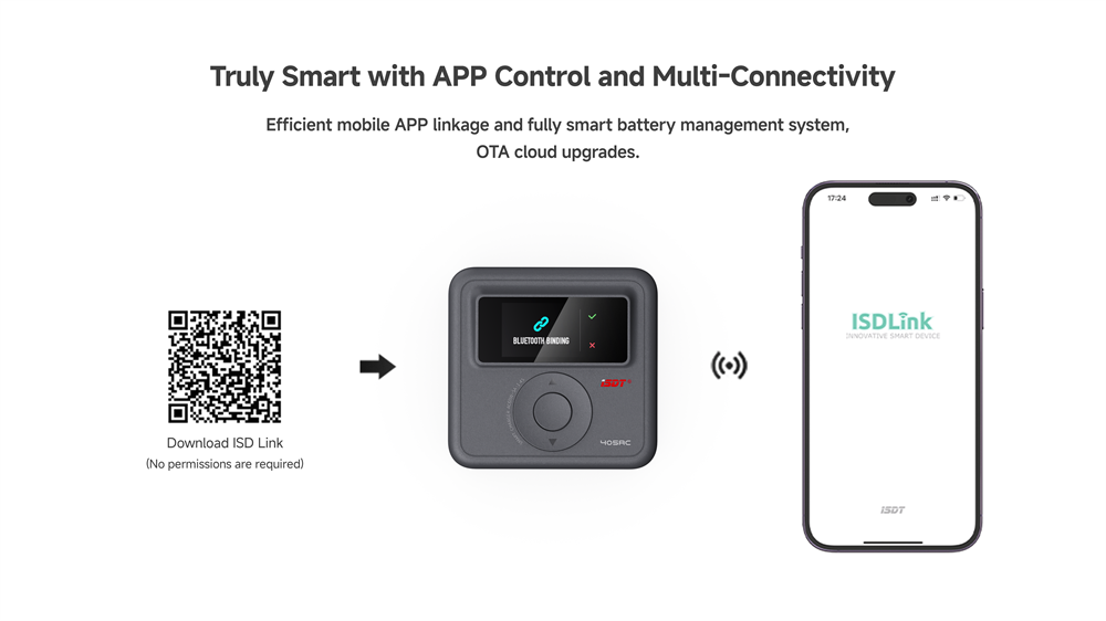 ISDT 405AC 60W 5A Smart Charger XT60 for 1~4S LiFe LiHv LiPo 1~7S Pb 1~12S NiMH/Cd Battery 