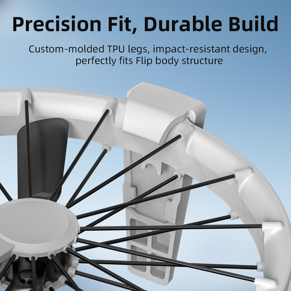BRDRC Extended Heightening Landing Gear Legs Protector Support for DJI FLIP RC Drone Quadcopter