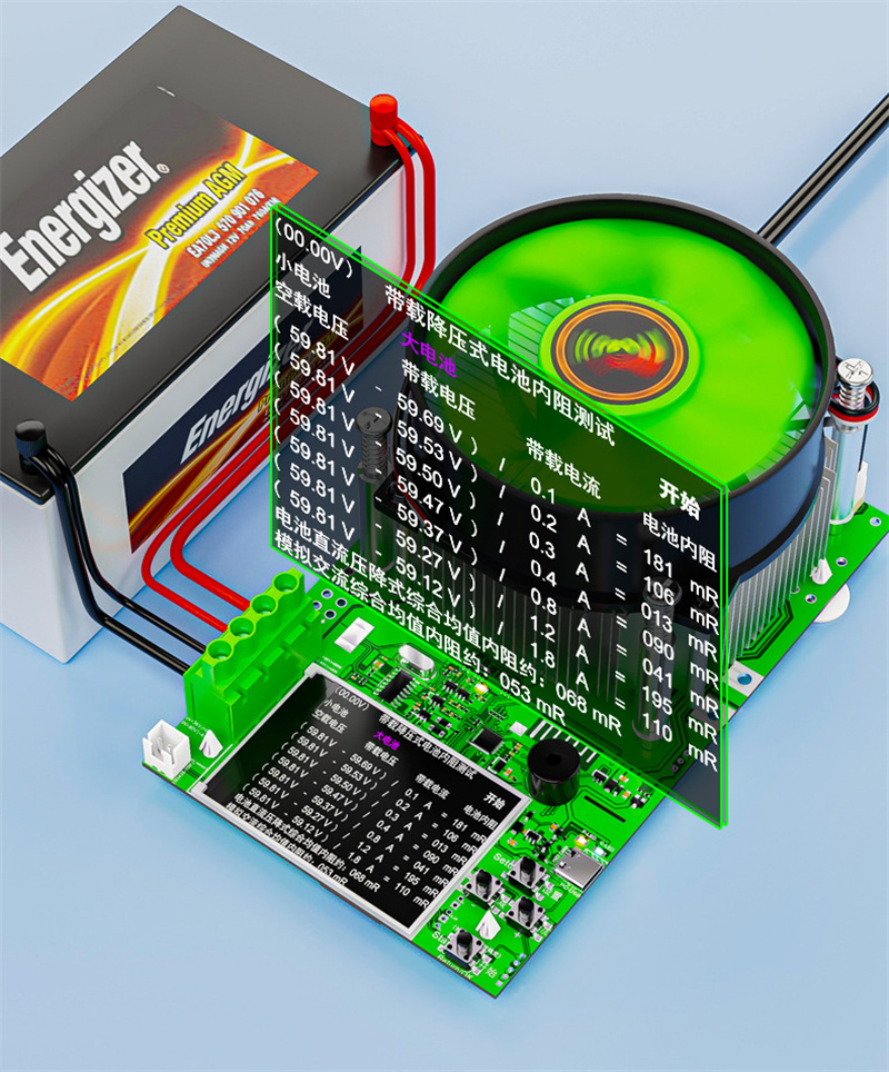 TIEOAXFT BW150 Tester for Batteria Auto Intelligente Monitor Misuratore di capacità Carico elettronico Tester USB 18650 Celle Strumenti di Resistenza Interna(Full Version