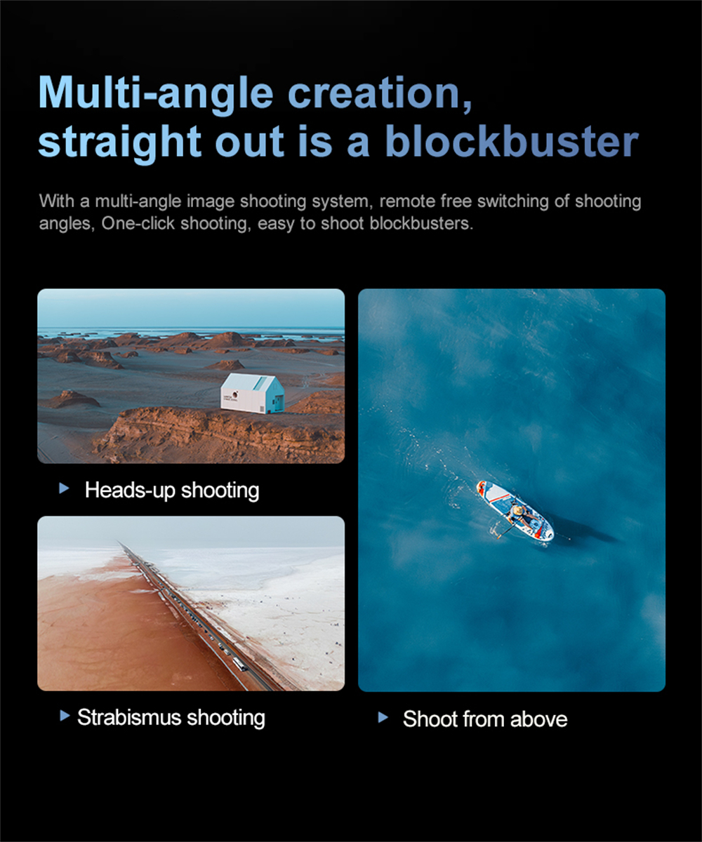 PJC D13 WiFi FPV with 5.6inch LCD Screen Controller 720P HD Dual Camera Servo Gimbal 360° Obstacle Avoidance Brushless Foldable RC Drone Quadcopter RTF